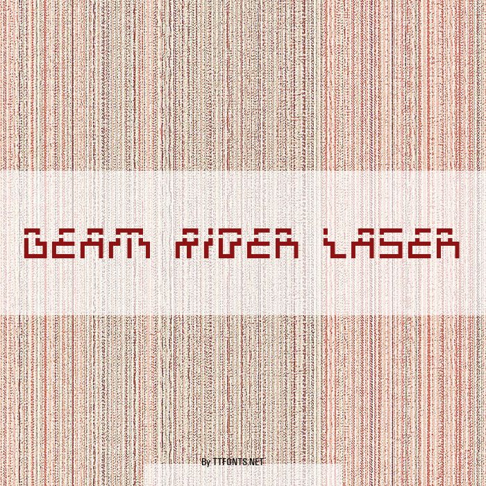 Beam Rider Laser example